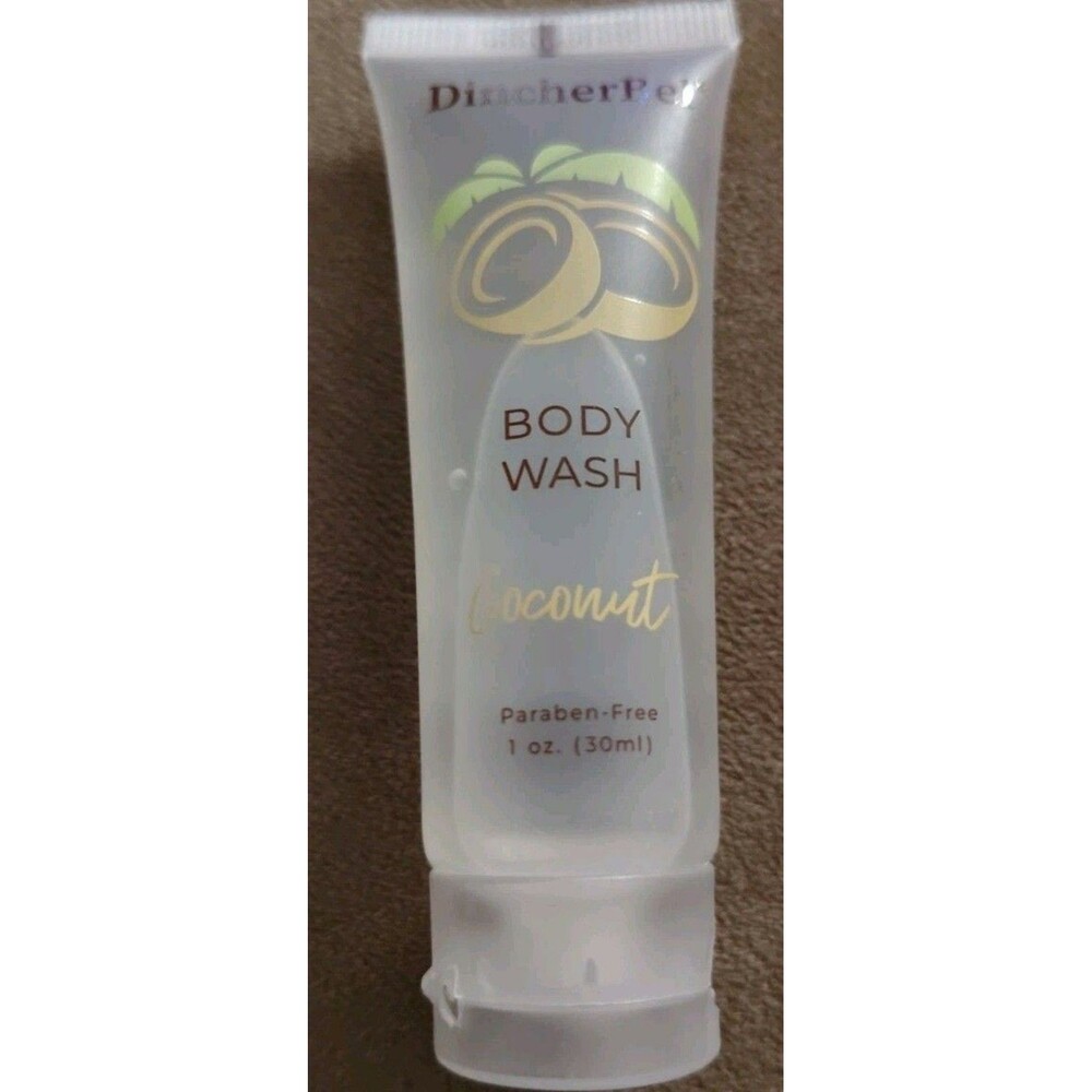 Buy 4 Get 4 Free DincherBel Travel Body Wash 1 oz. Coconut Paraben Free